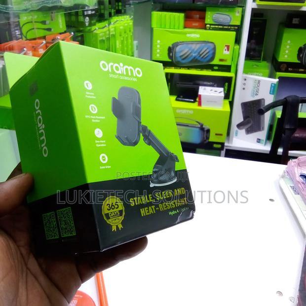 Oraimo Car Phone Holder With Silicone Protection, Solid Grip - main view