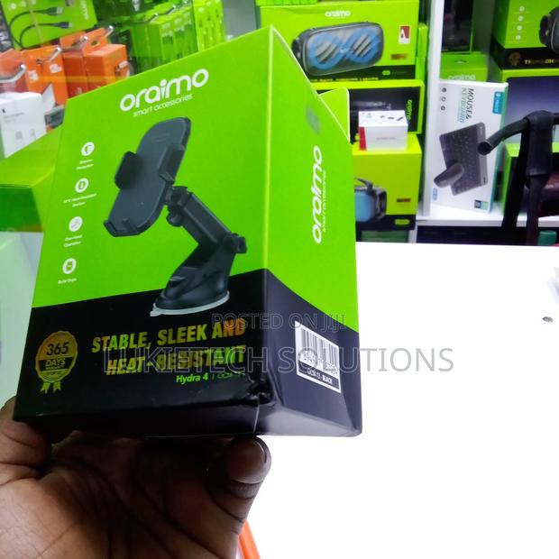 Oraimo Car Phone Holder With Silicone Protection, Solid Grip - thumbnail 2