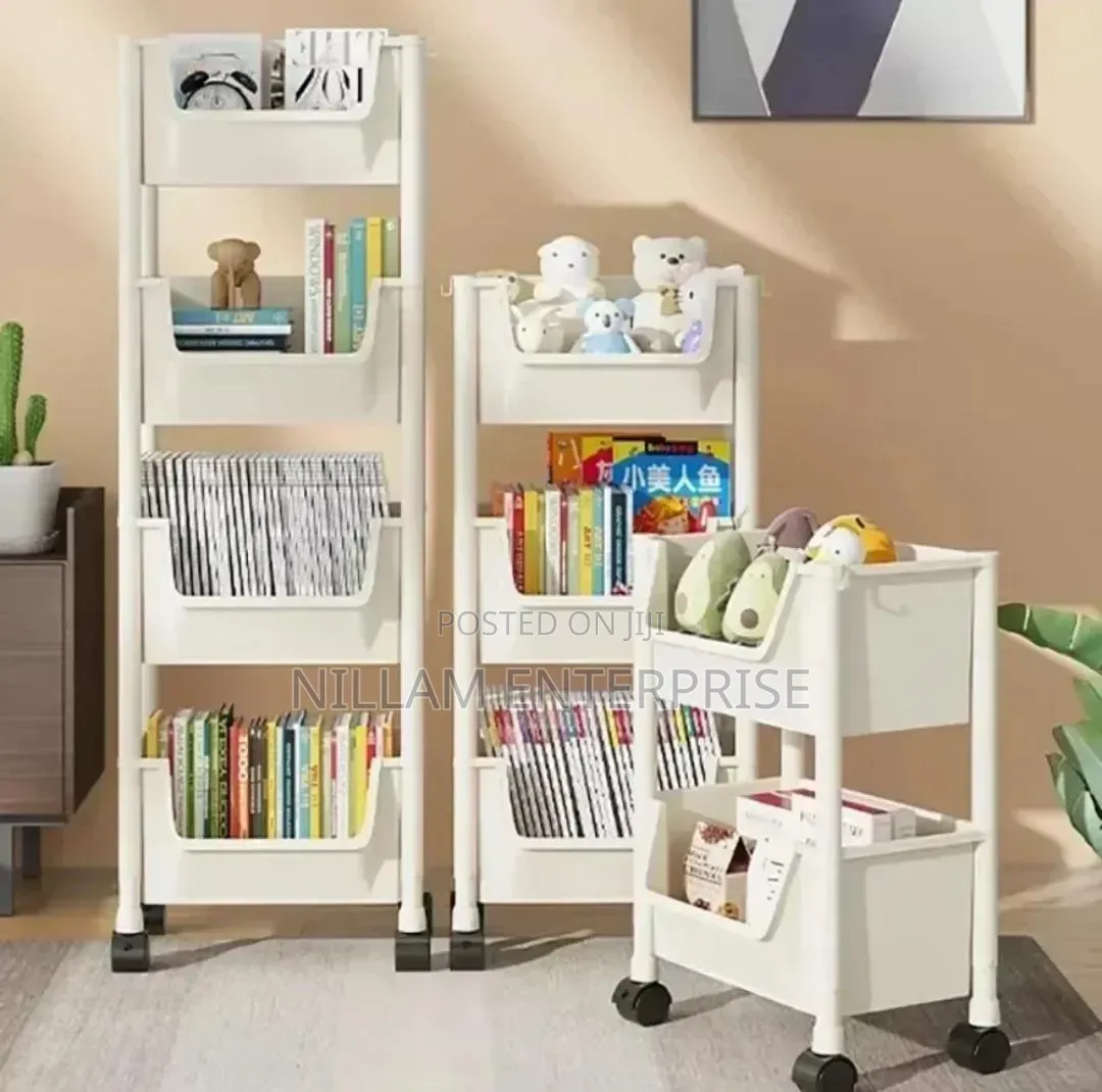 5-Tier Rolling Trolley Storage Organizer