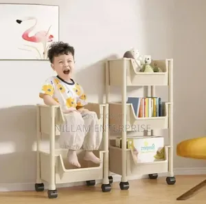 5-Tier Rolling Trolley Storage Organizer