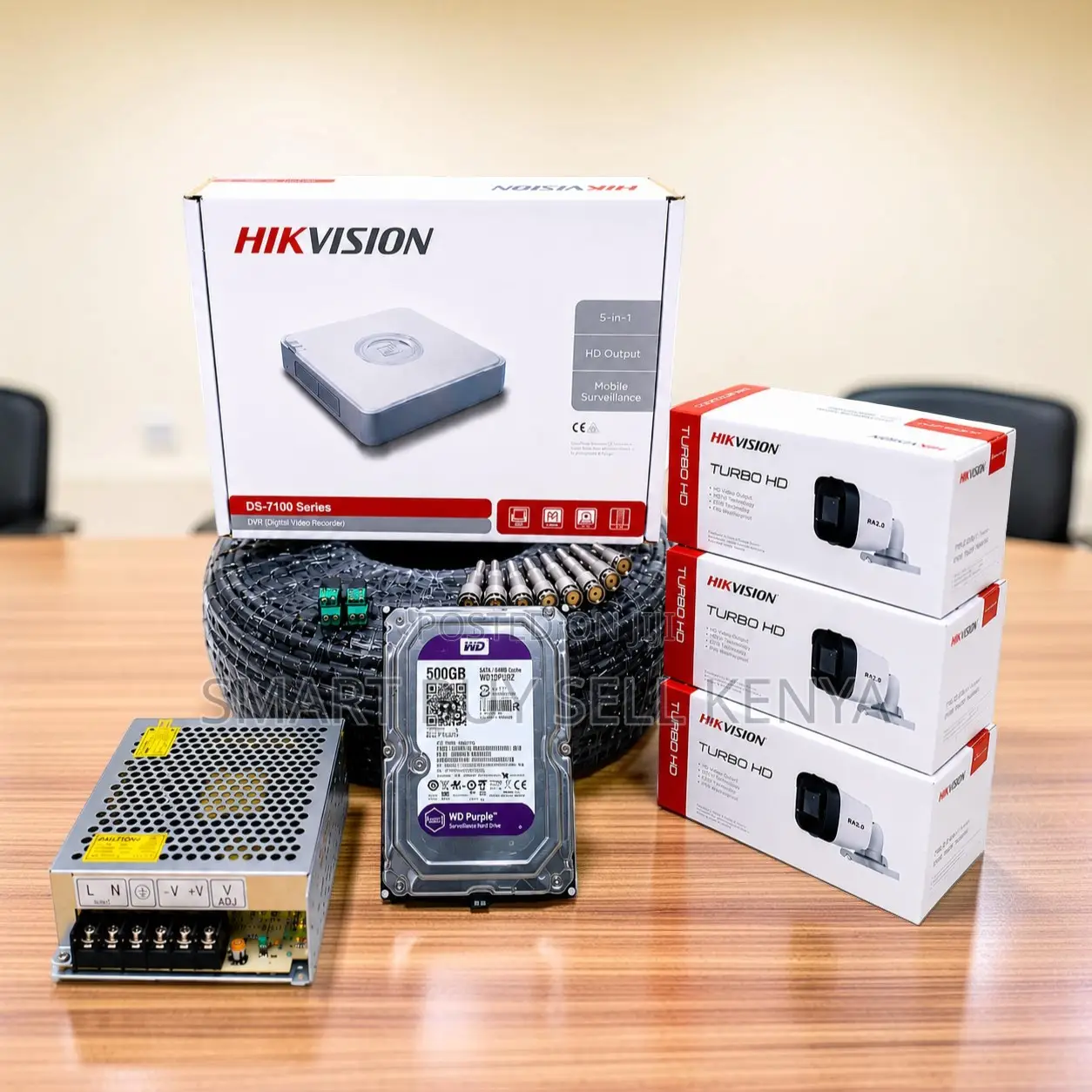 Long Term Reliability 3 Hikvision 1080p CCTV Cameras Full System Kit