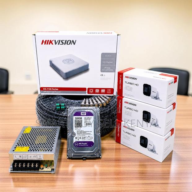 Long Term Reliability 3 Hikvision 1080p CCTV Cameras Full System Kit