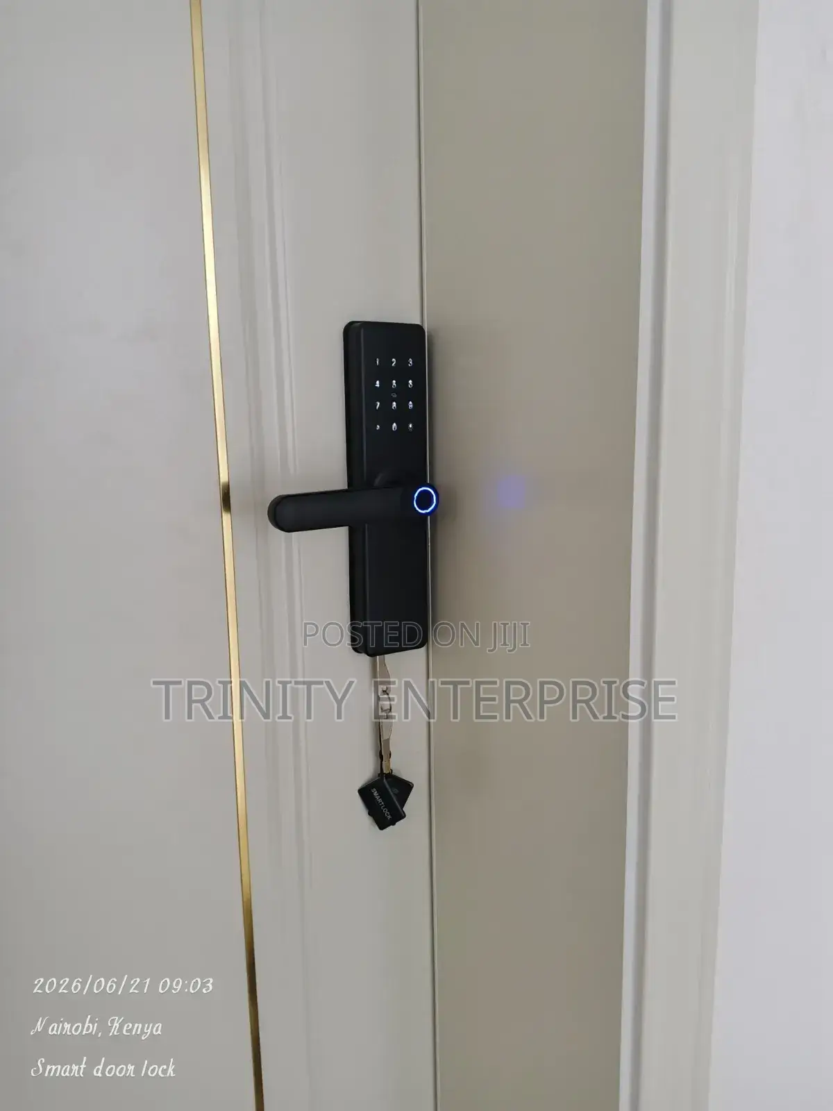 Wi-Fi Smart Door Locks for Wooden Doors Biometric Fingerprint