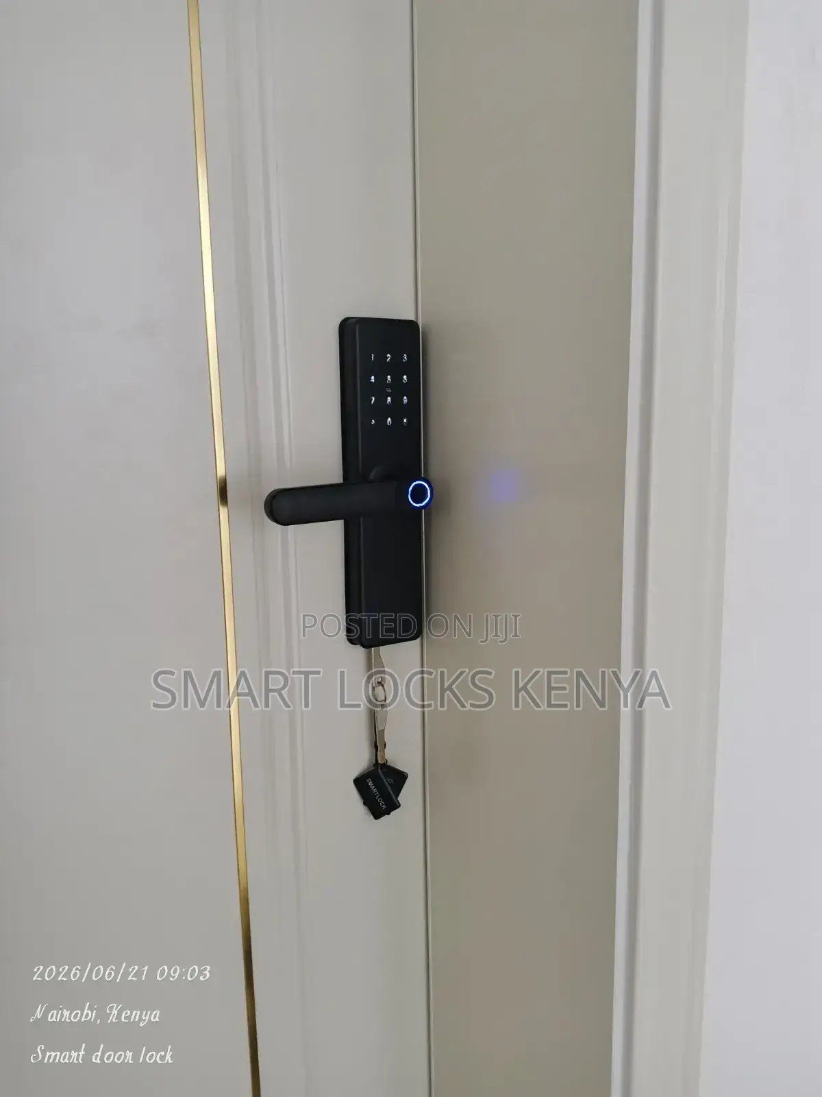 Wi-Fi Smart Door Locks for Wooden Doors Biometric Fingerprint