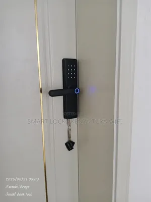Wi-Fi Smart Door Locks for Wooden Doors Biometric Fingerprint