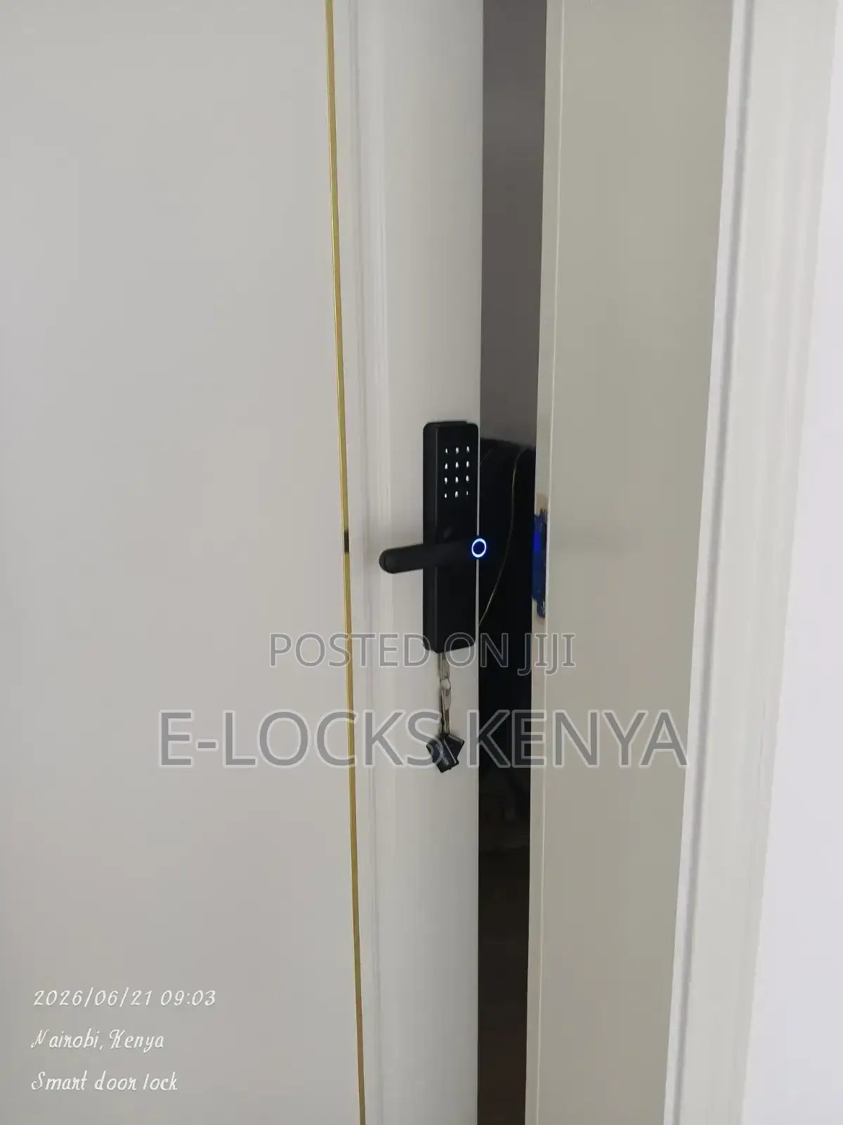 Smart Fingerprint Handle Door Lock With Tuya App Remote Control