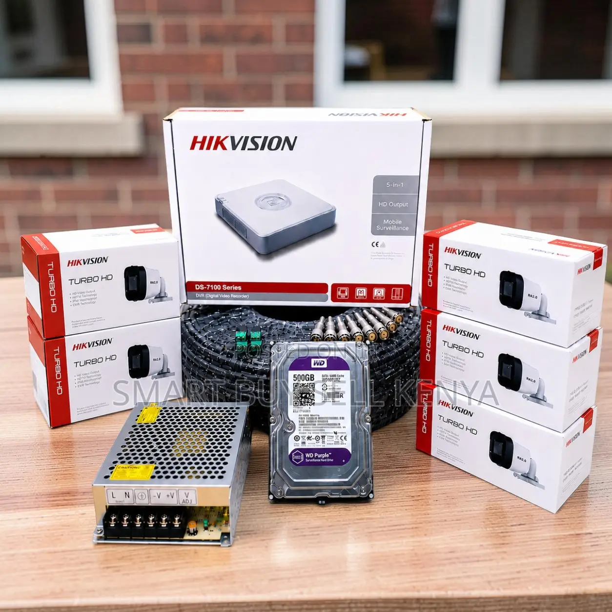 Easy Installation 5 Hikvision 1080p CCTV Cameras Complete System Kit