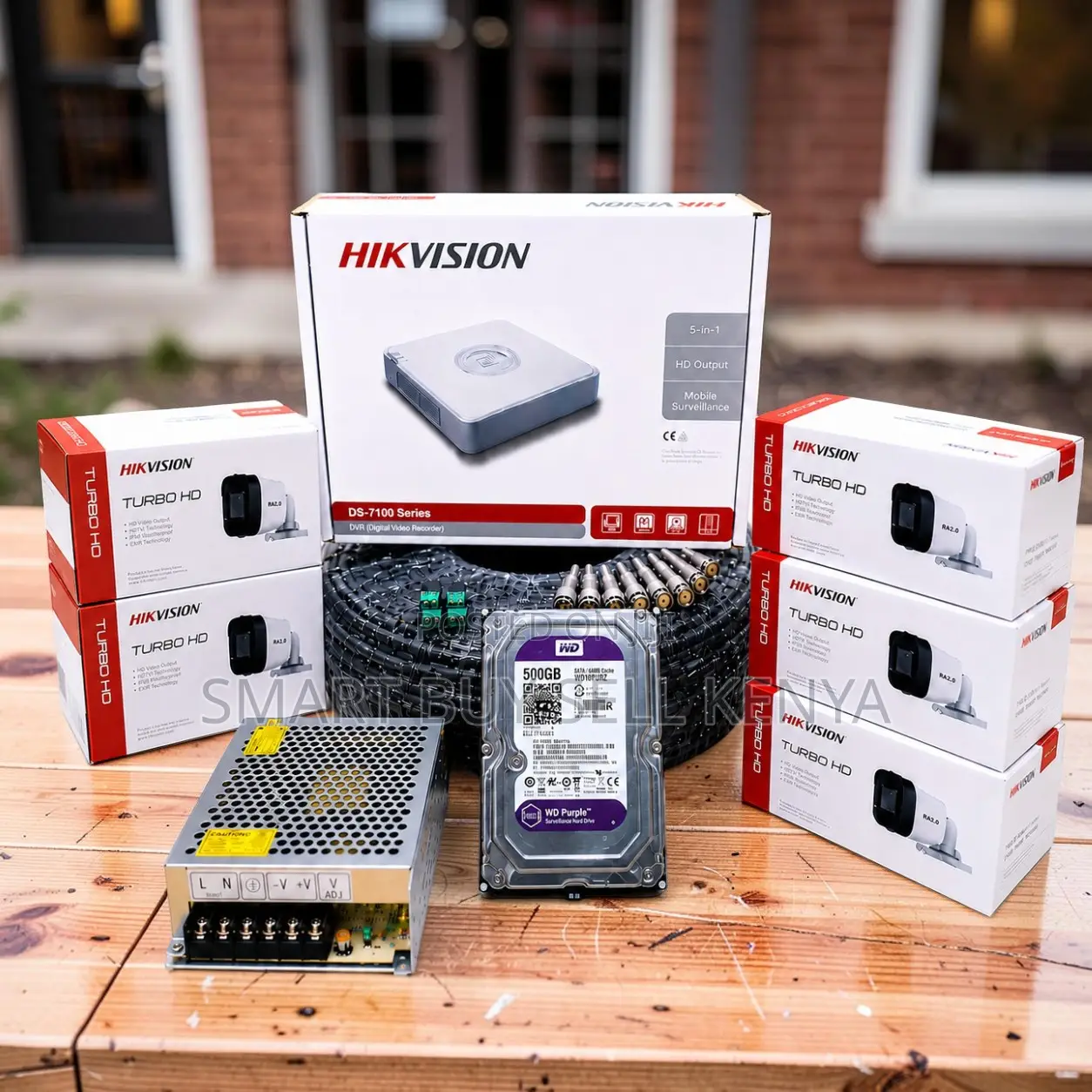Cost-Effective 5 Hikvision 1080p Hd CCTV Cameras Complete System Kit