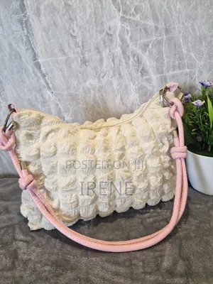 White and Pink Shoulder Bag