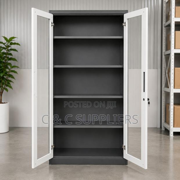 2-Door Modern Storage Unit - thumbnail 2