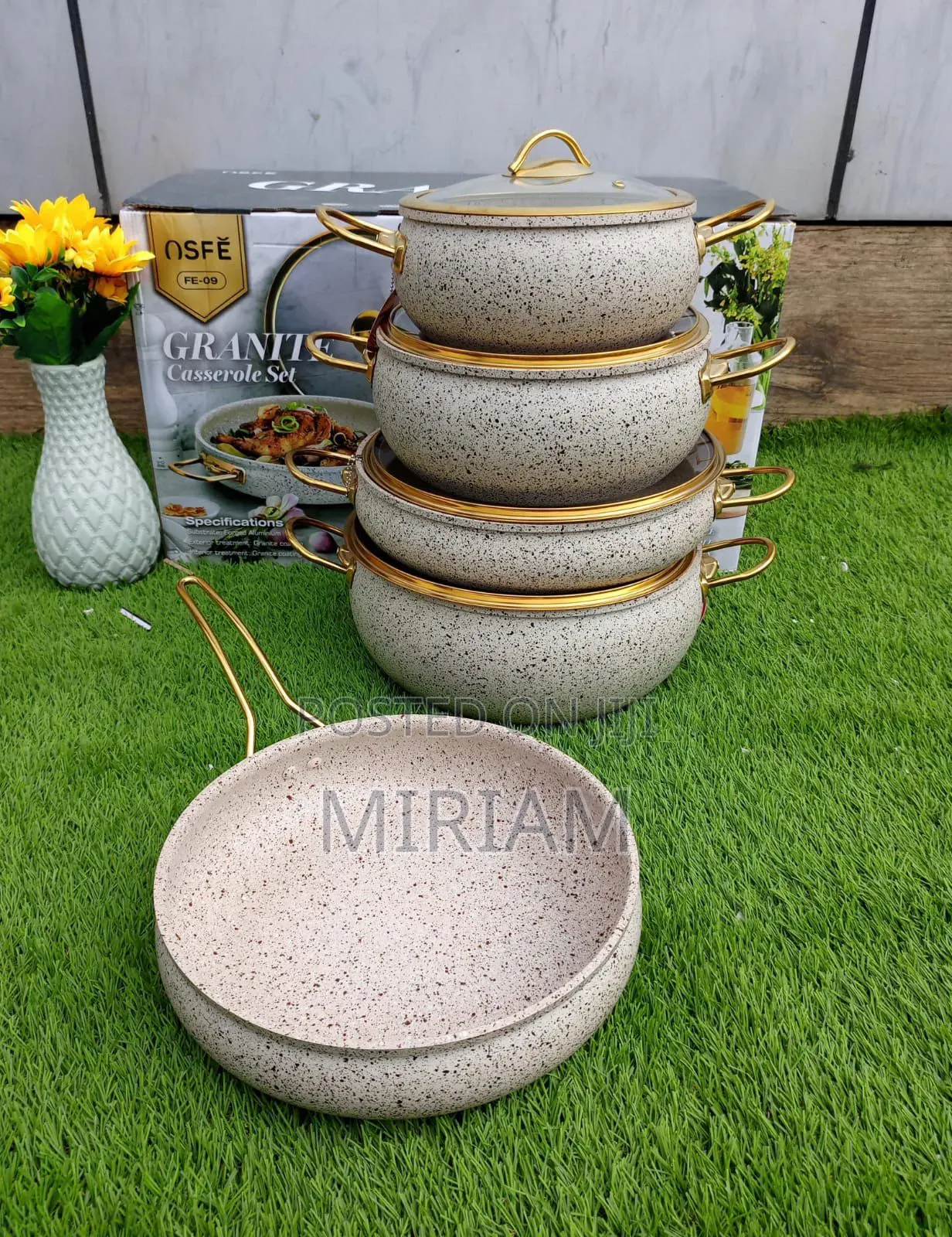 Granite Coating Kitchen Cookware Set