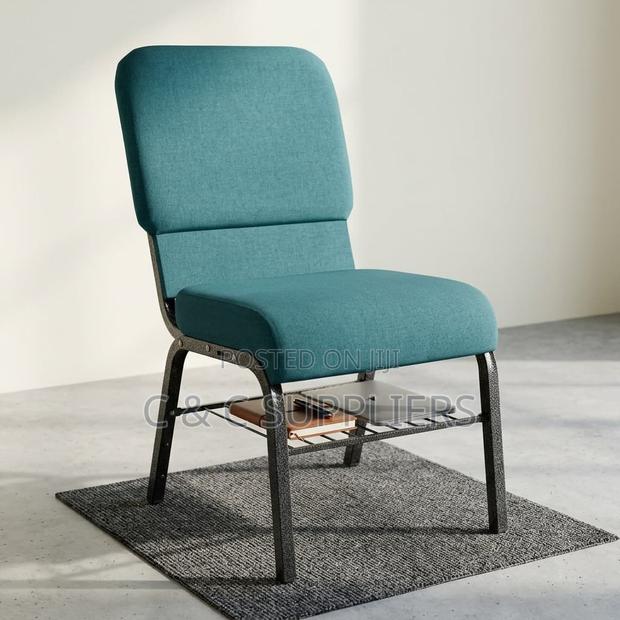 Armless Fabric Event Wedding Chair. - thumbnail 2