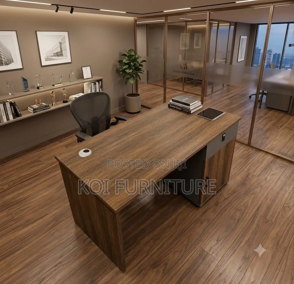 Office Desk; 1.2 Meters Brown Top Executive Computer Office Desk