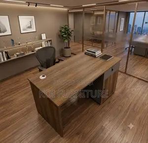 Office Desk; 1.2 Meters Brown Top Executive Computer Office Desk