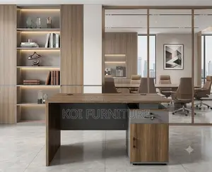 Office Desk; 1.2 Meters Brown Top Executive Computer Office Desk