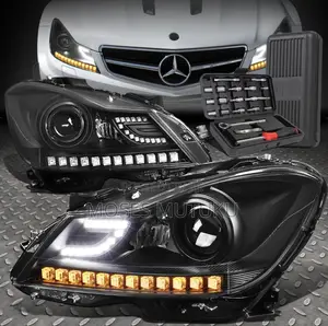 Mercedes Benz W204 2013 Smoke Headlights