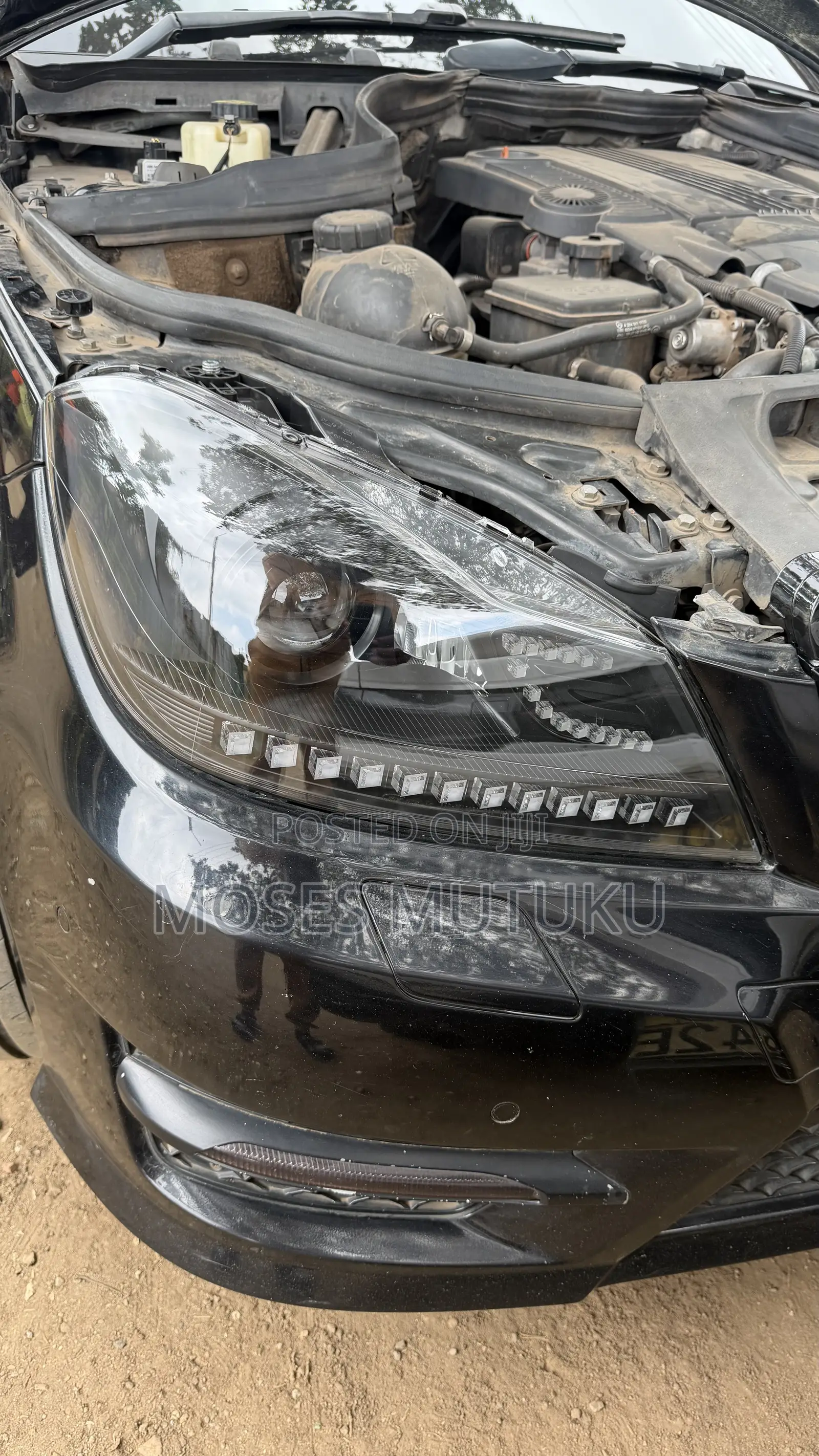 Mercedes Benz W204 2013 Smoke Headlights