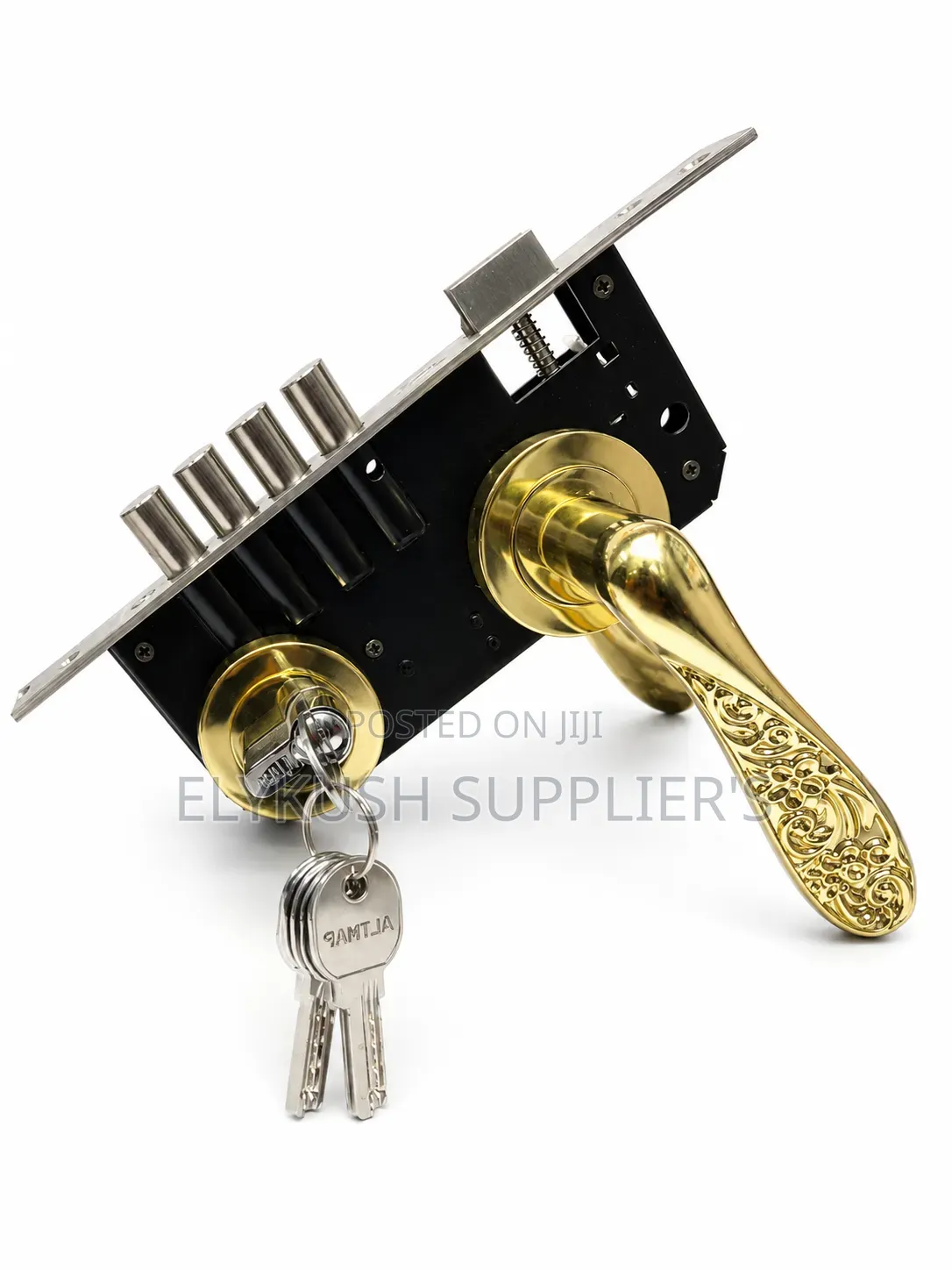 Elegant Gold Brass Lever Handle