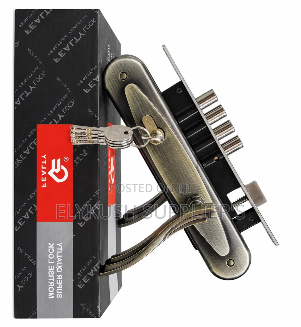 Heavy-Duty 4-Bolt Security Mortise Lock