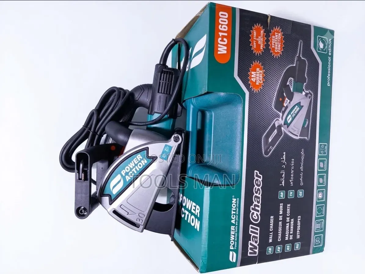 Power Action Wc1600 Wall Chaser Professional Concrete Cutter.