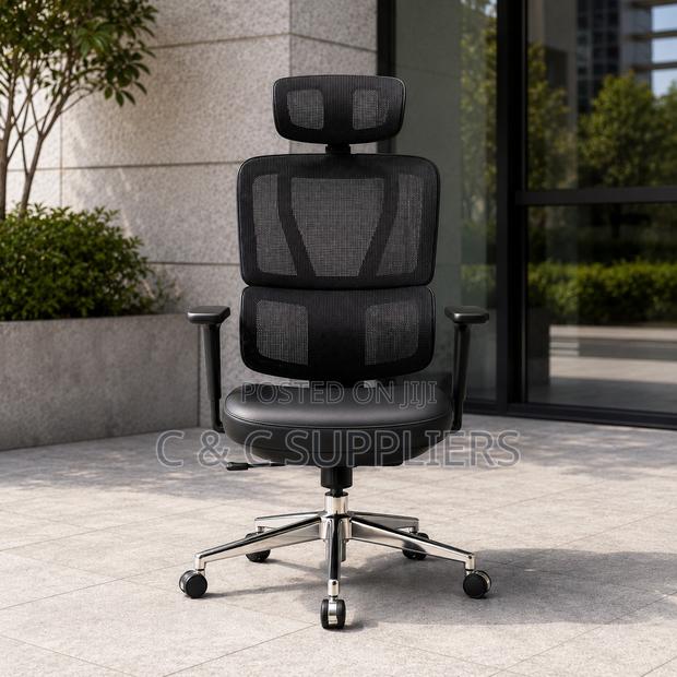 Orthopedic High Back Mesh Task Chair. - thumbnail 2