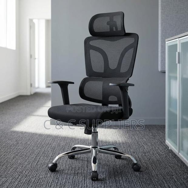 Orthopedic High Back Mesh Task Chair. - thumbnail 4