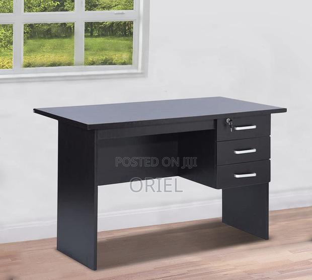 Office Desk : 90cm Black Office Study Desk. - thumbnail 3