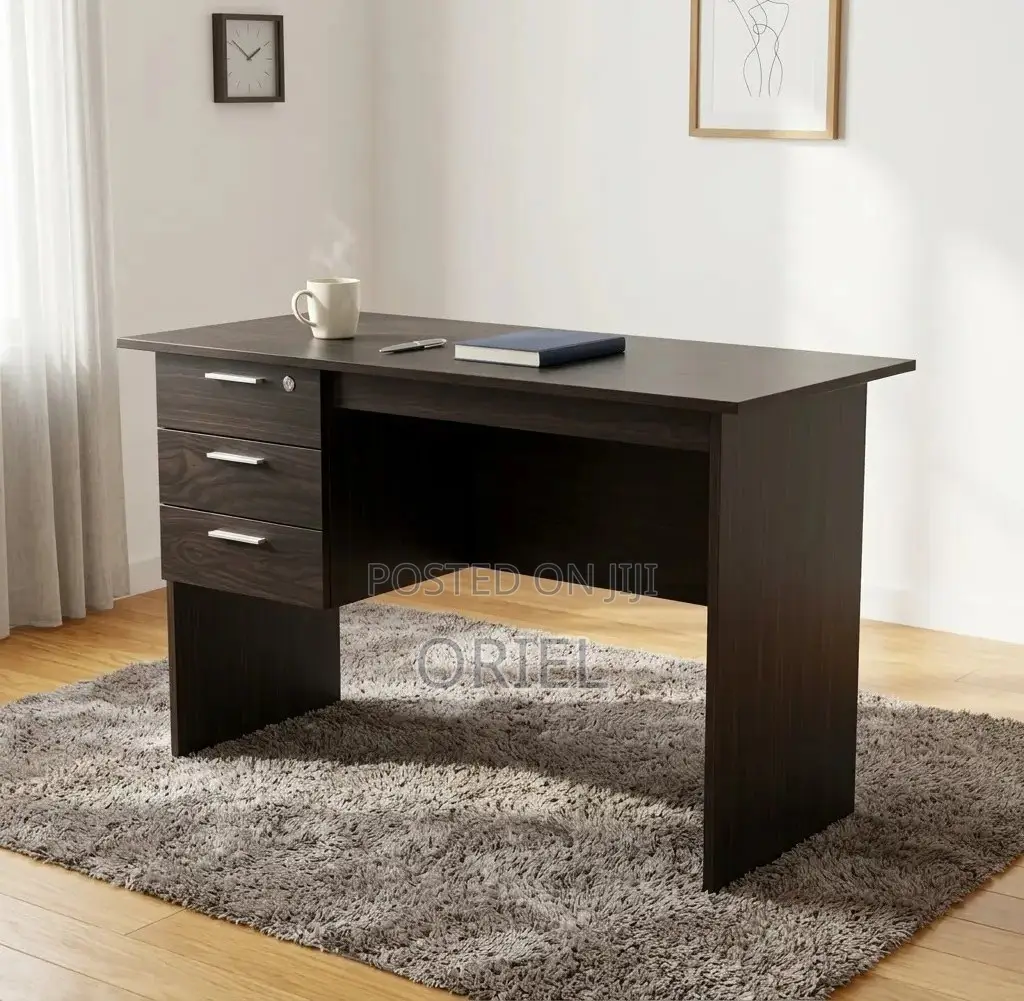 Office Desk : 90cm Black Office Study Desk.