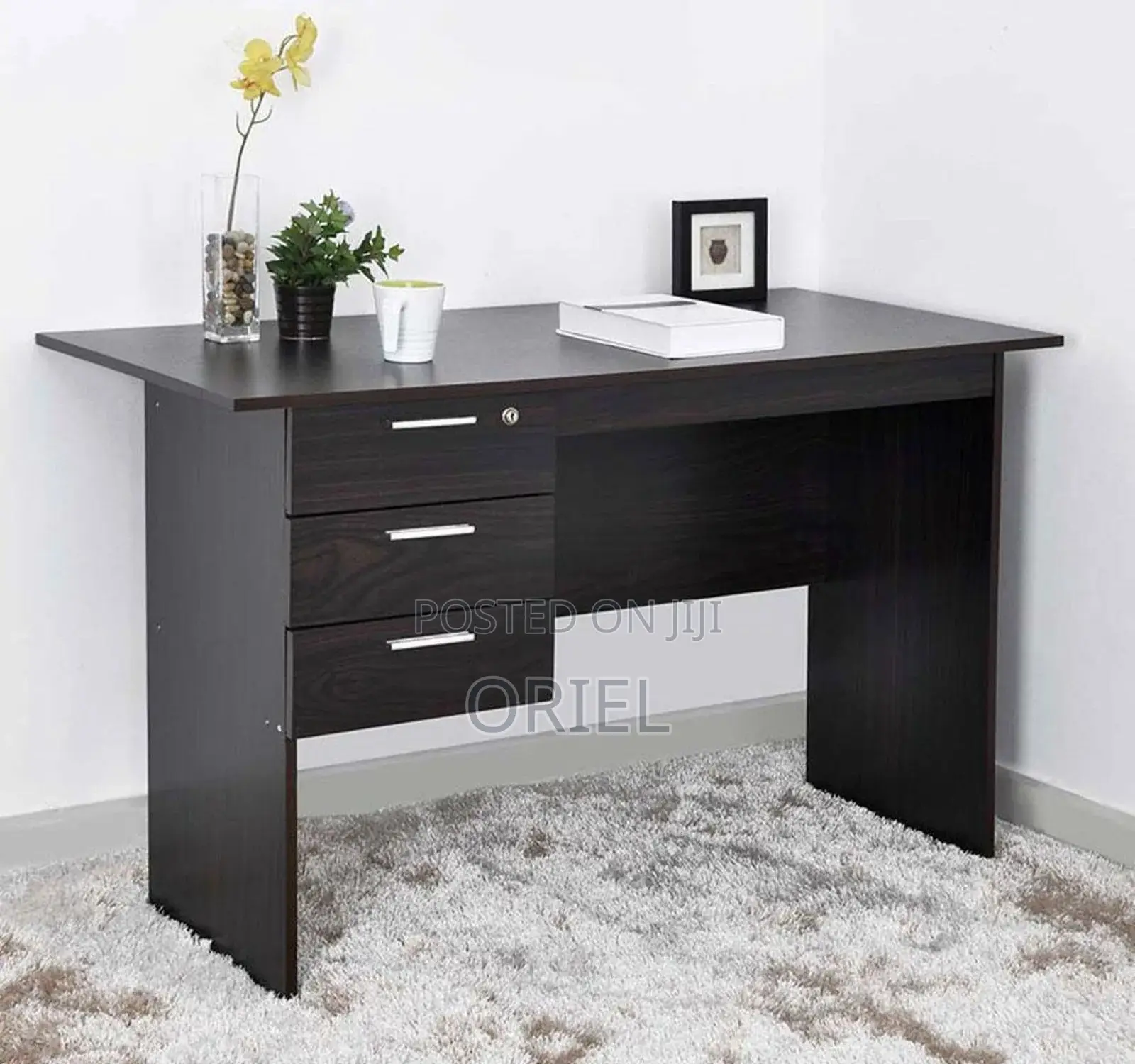 Office Desk : 90cm Black Office Study Desk.