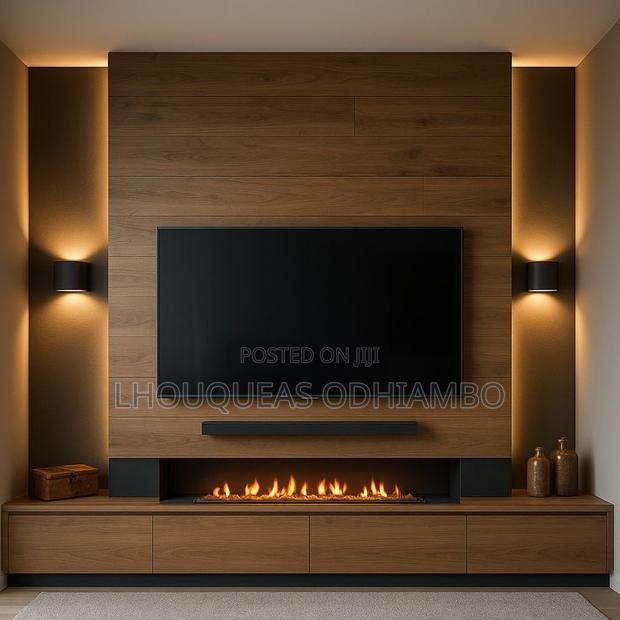 Luxury Fluted Wall Panel Tv Console - thumbnail 2