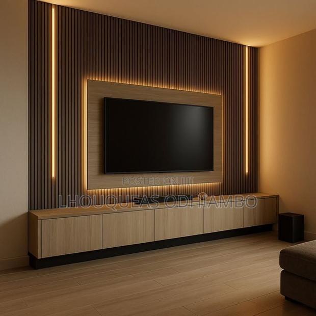 Luxury Fluted Wall Panel Tv Console - thumbnail 3