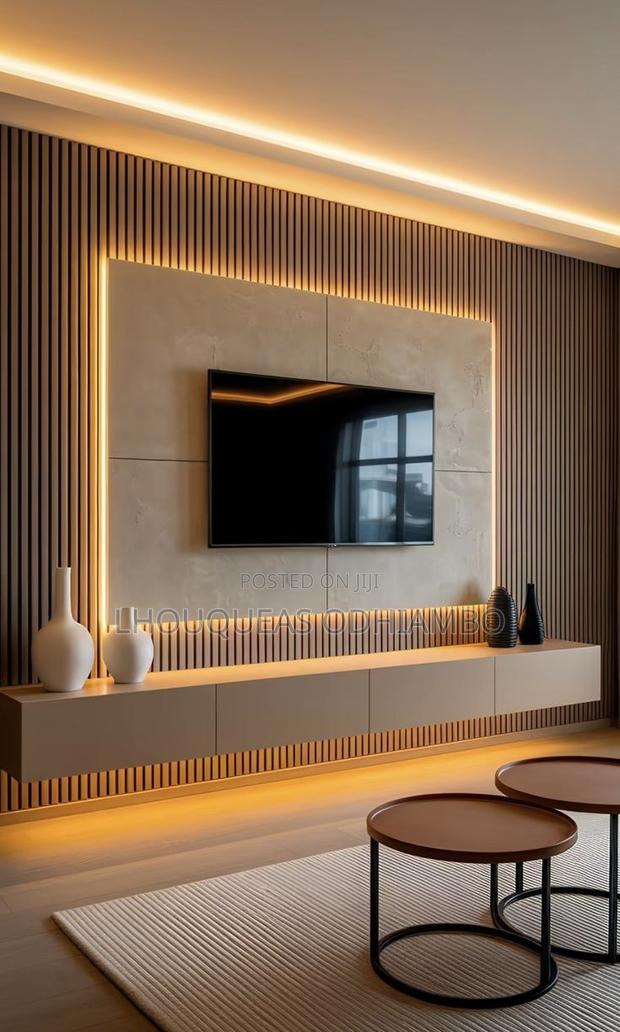 Luxury Fluted Wall Panel Tv Console - thumbnail 12