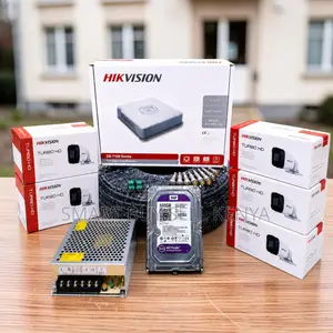 Enhanced Quality 5 Hikvision 1080p CCTV Cameras Complete System Kit