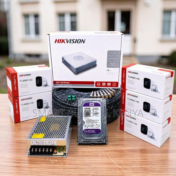 Enhanced Quality 5 Hikvision 1080p CCTV Cameras Complete System Kit