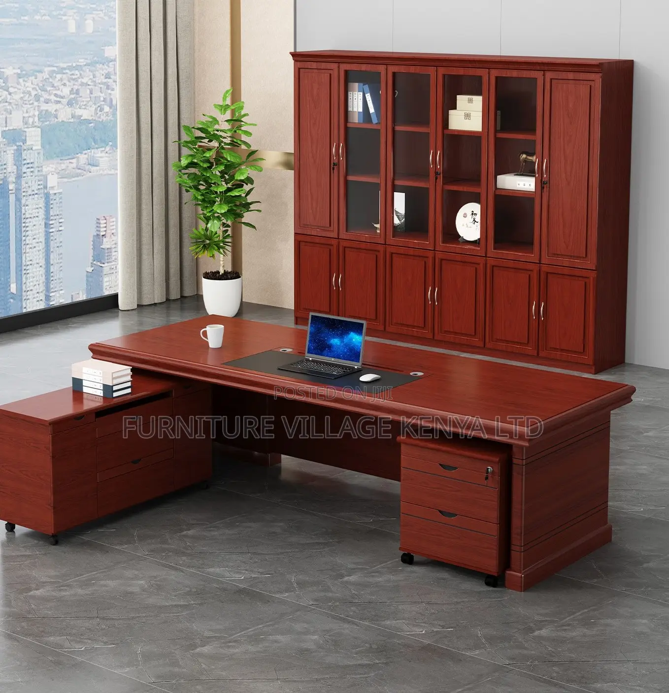 180cm Executive L-Shaped Office Desk