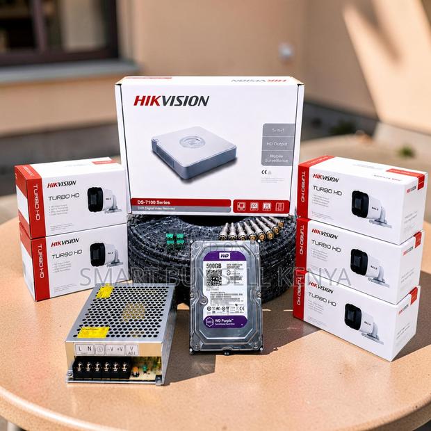 Stable Performance 5 Hikvision 1080p CCTV Cameras Complete System Kit