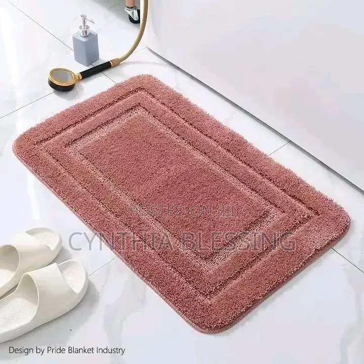 Flocking Bathroom Door Mats