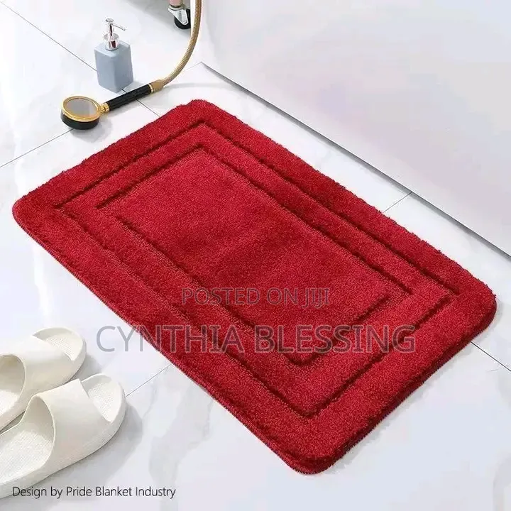 Flocking Bathroom Door Mats