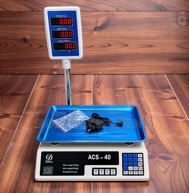 Scratch Resistant Acs40 Upto40kgs Computerized Electronic Weight Scale - main view