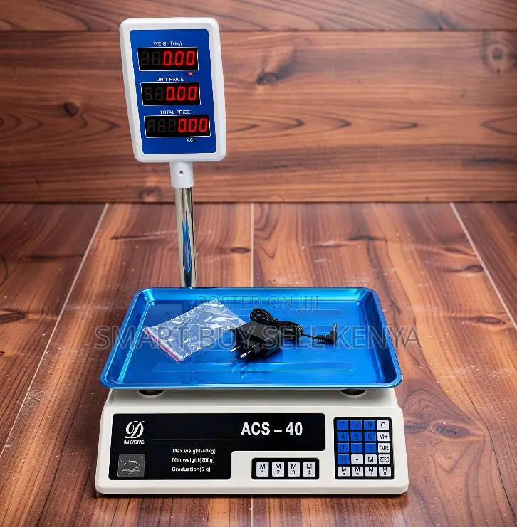Scratch Resistant Acs40 Upto40kgs Computerized Electronic Weight Scale