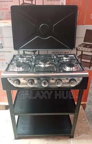 Eurochef 5 Burner Standing Cooker With Shelves
