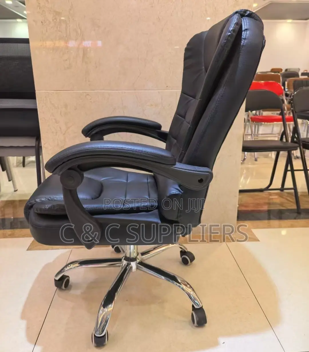 Swivel Adjustable Leather Desk Chair