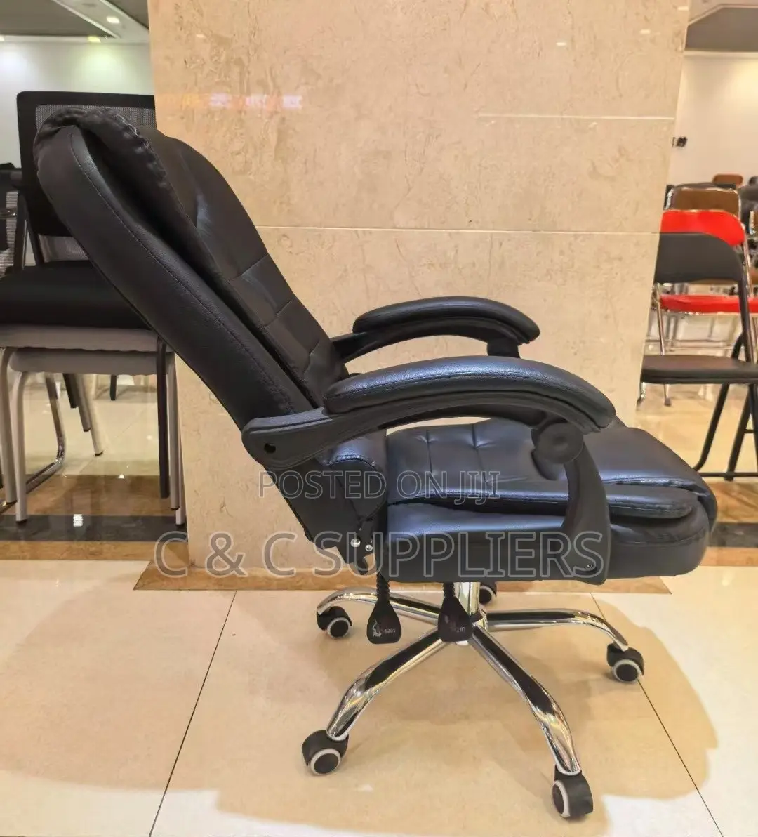 Swivel Adjustable Leather Desk Chair