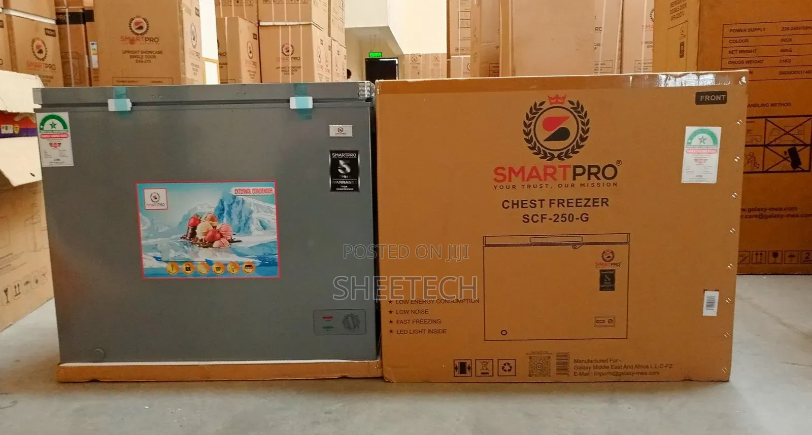 225litrs Chest Freezer Smartpro