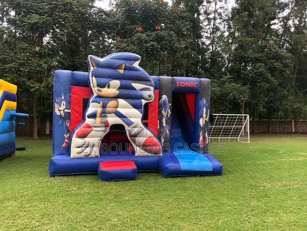 Sonic Themed Bouncing Castles for Rentals