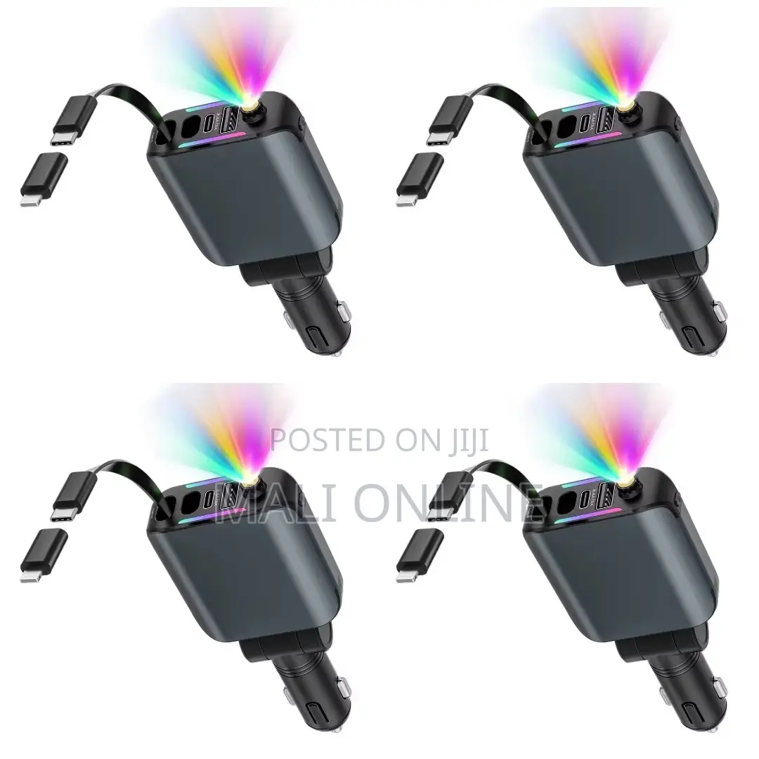 Retractable 4 in 1 Car Fast Charger