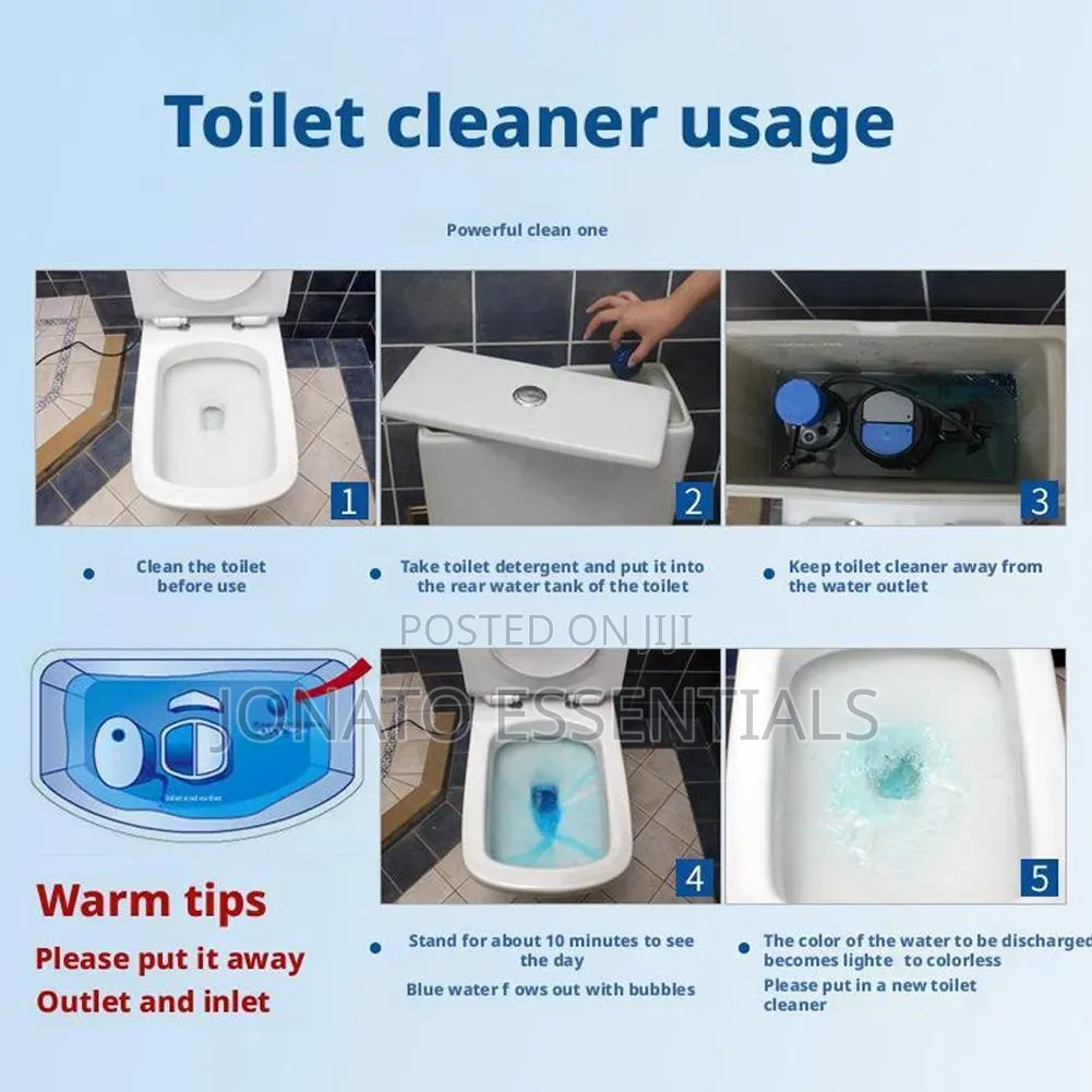 Blue Bubble Toilet Cleaner Tablets 10-Pack Flush Tank Deodorizer