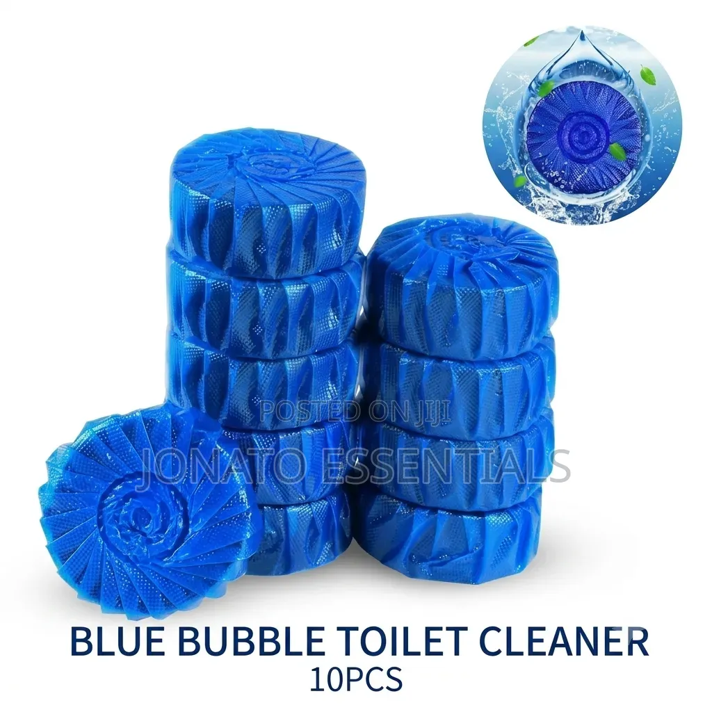Blue Bubble Toilet Cleaner Tablets 10-Pack Flush Tank Deodorizer