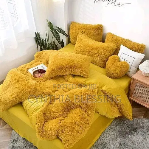 6pc Luxury Velvet Plush Fluffy Duvet Set