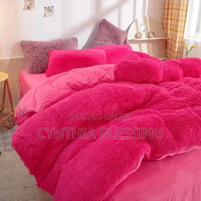 6pc Luxury Velvet Plush Fluffy Duvet Set